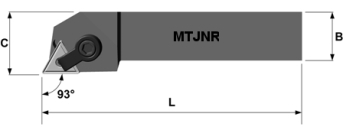 Drehhalter MTJNR3225 P22 rechts für TNM.2204